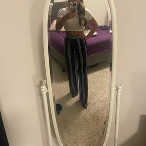 Forever 21 striped flare pants